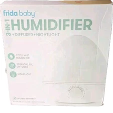 Frida Baby 3-in-1 Humidifier with Diffuser with beautiful Blue/Aqua Nightlight.
