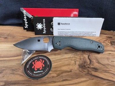 Spyderco Shaman W/ Green G10 Handle Scales & CTS-204P Blade Folding Pocket Knife