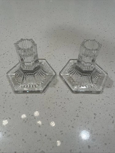 Vintage Tiffany & Co Louis Comfort Collection 1992 Candlestick Candle Holder Set