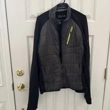 Smartwool Jacket Mens L Large Insulated Merino Wool Zip gray Black READ