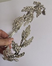 Silvertone Rhinestone Tiara
