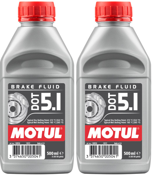 Motul DOT 5.1 BremsflüSsigkeit 2X500 Ml Brake Fluid Vollsynthetisch ABS-image