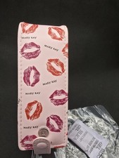 Mary Kay Lipstick Case Holder w/ Mirror Pink Kiss Case Holds 2 Lip Gloss New NIP