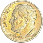 90% Silver - 1964-D Roosevelt Dime  -Coin pictured is what you will receive