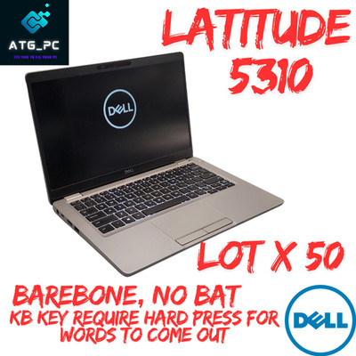 Lot 50 Dell Latitude 5310 Laptop i7-10th Gen No RAM/SSD/AC/BAT Boot2BIO *READ