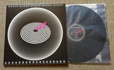 QUEEN JAZZ LP 1978 UK EMI 1st 1U1U STERLING EMBOSSED SLEEVE ATTACHED POSTER RARE