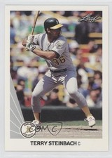 1990 Leaf Terry Steinbach #252 0a1