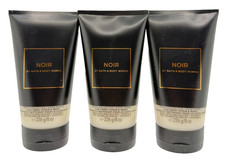 NEW Bath Body Works Lot 3 Tubes Men's Noir 2-In-1 Body Scrub Wash 8 oz