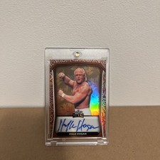 Hulk Hogan Signed Auto Leaf Legends Autograph /2 First Print SSP WWE Universe