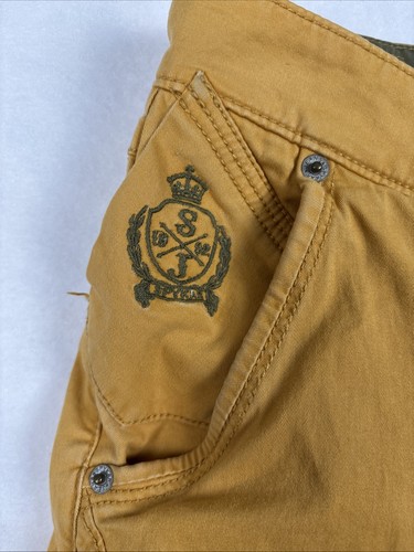 Spykar Men's Jeans Mustard 34x33 Slim Fit Tapered Denim - Picture 7 of 14