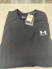 Under Armour 1366068 Med Men's ColdGear  Black Armour Fitted Crew Longsleeve