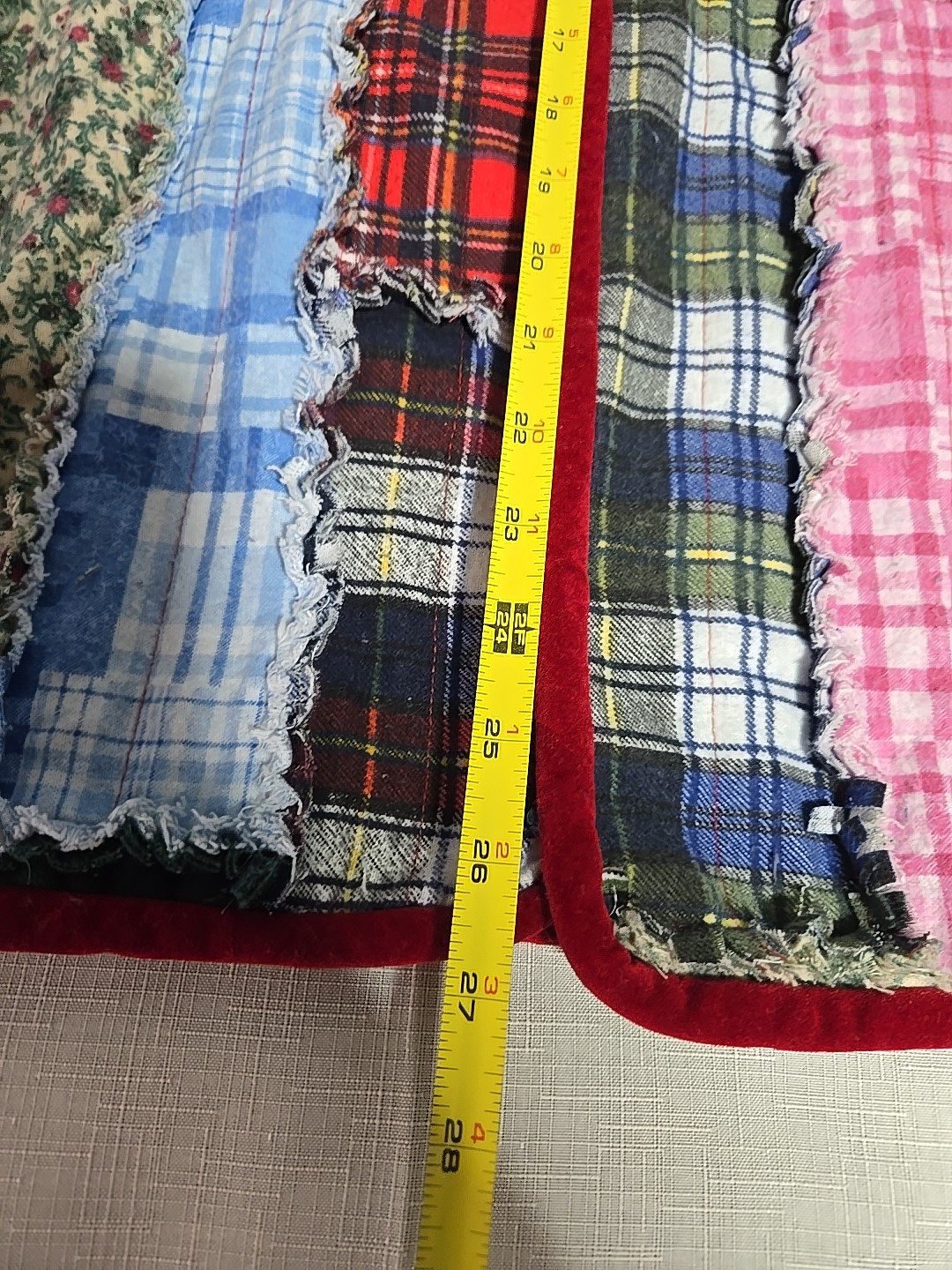 Vintage Patch Quilted Plaid Patchwork  Floral Jac… - image 11