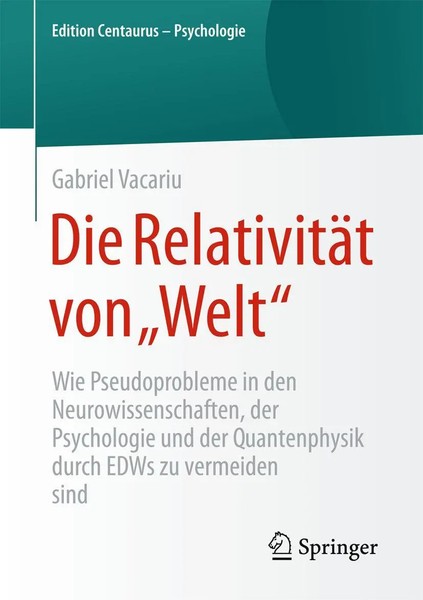 Gabriel Vacariu | Die RelativitäT Von Welt | Taschenbuch | Deutsch (2015) | Viii-image