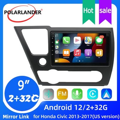 9'' CarPlay Android Auto 2+32G Car Radio Stereo for Honda Civic 2013-2017