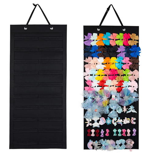 Jubepk Haarklammern Ständer - Metall Display Mit Holzbase Für Haaraccessoires