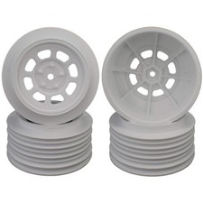 DE Racing SPEEDWAY SC Wheels White FRONT 2WD Traxxas SLASH SC DER-DS4-FW 4 