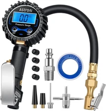 AstroAI Digital Tire Pressure Gauge with Inflator(3-250 PSI 0.1 for Blue 