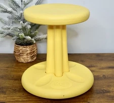 Kore Design Kids Wobble Chair Yellow Ages 4-12 ADHD Active Stool Classroom 14"