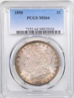 1898 $1 Morgan Silver Dollar MS64 PCGS 38925036