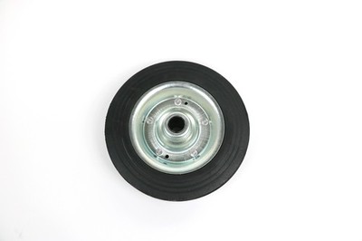 Ersatzrad 200 x 50 mm Vollgummirad für Anhänger Stützrad mit Metallfelge Rad