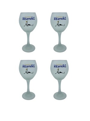 LUPULUS HIBERNATUS 4ER SET MATTIERTES BELGISCHES BIERGLAS 25CL BRANDNEU