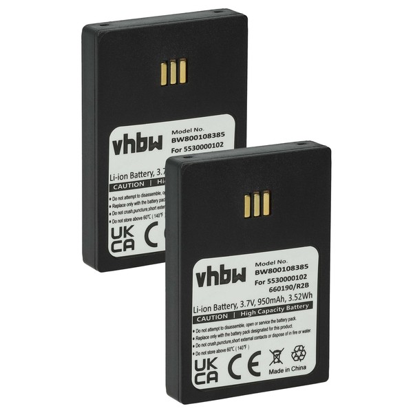 2X Akku FüR Siemens Openstage WL3 950Mah 3,7V-image