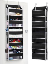 ULG 1 Pack Over The Door Organizer - 5 Shelf Door Organizer Hanging  10 Side Po