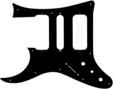WD Custom Pickguard For Left Hand Ibanez 8 String TAM10 #03P Black/Parchment/...