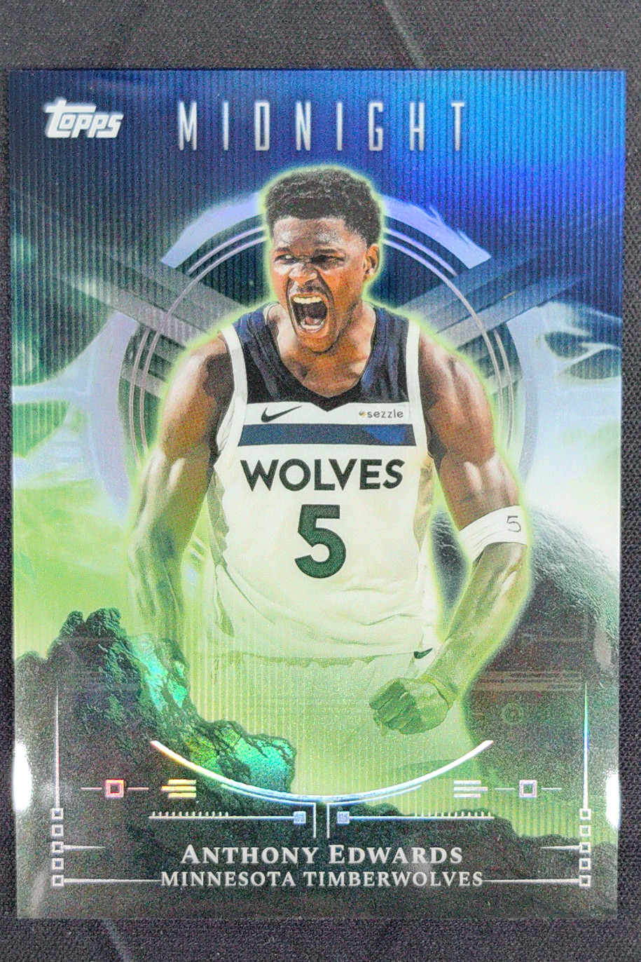 2025-26 Topps Midnight Anthony Edwards Night Vision #NV-4 SSP Timberwolves