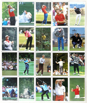 Vintage GOLF Cards Job Lot, 1980s from BBC Question of Sport. 20 Trading Cards