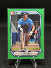 Theo Gillen 2026 Bowman Baseball /99 Green Border Parallel #BP-20 Tampa Bay Rays