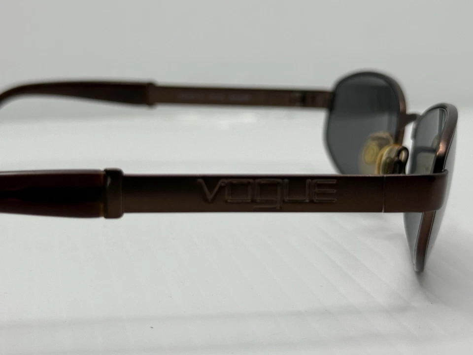 Rare Vintage Vogue VO3277-S 549-S Brown Oval Metal Sunglasses Frames Only 55-18 - Image 4 of 4