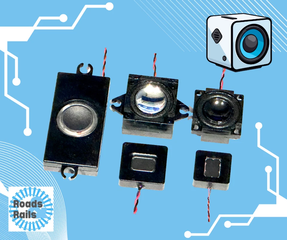 ROADS AND RAILS Megabass Lautsprecher Sample Pack, 5 Megabass Lautsprecher in verschiedenen Größen