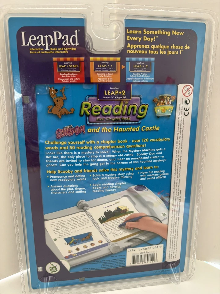 NEW LeapFrog Leap 2 LeapPad Reading Scooby-Doo Grades 1-3 Age 6-8 Chapter Book - Image 4 of 4