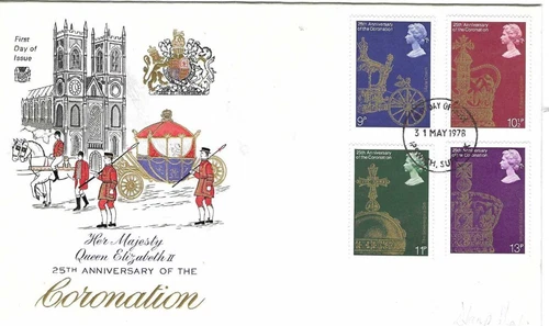 Stuart Comm/FDC - 25th Anniversary of the Coronation - 1978  (ST201)