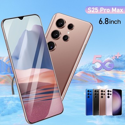 S25 Pro Max Android Smartphone 5G Entsperrte DualSIM Ohne Vertrag Handy 6,8 Zoll