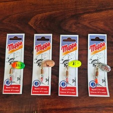 Mepps Aglia Spinners 4 Pack Size 3 - Inline rotex spinner lure - Chub Trout Pike