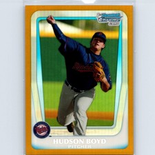 2011 Bowman Draft Picks & Prospects Hudson Boyd #BDPP13 Chrome Gold #/50 Twins