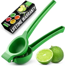Zulay Metal Lime Squeezer – Heavy-Duty Citrus Juicer for Maximum Juice Extractio