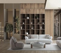 Designer Wohnzimmer Set Dreisitzer Couch Sessel Couchtisch 3-Tlg