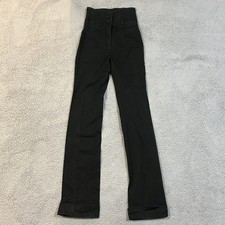 Dolce & Gabbana Dress Pants 36 Black High Rise Stretch Designer Luxury Trousers