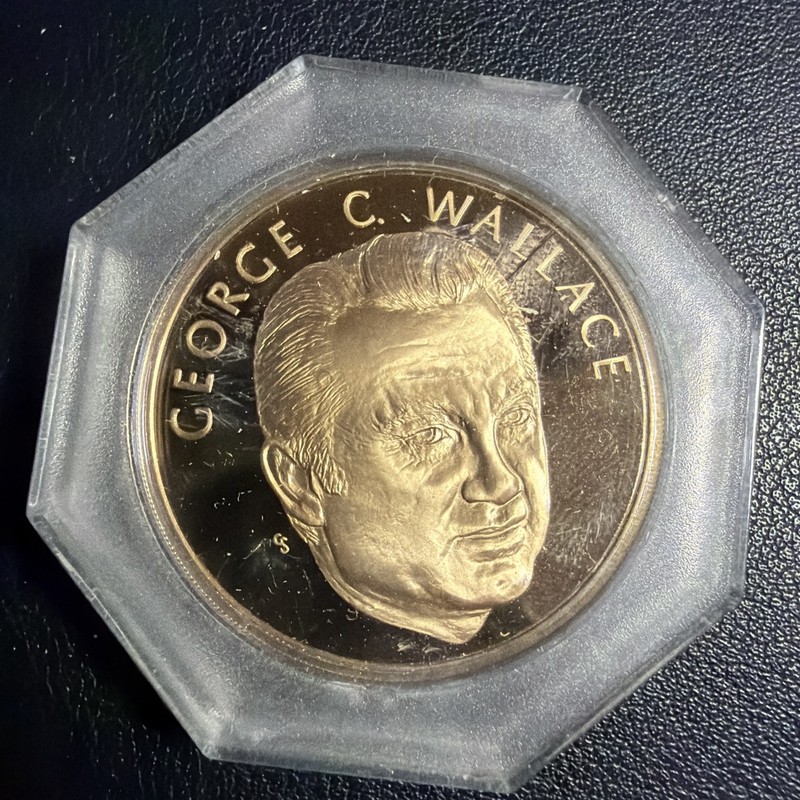 1974 George Wallace Bronze Medal by the Franklin Mint Ka198