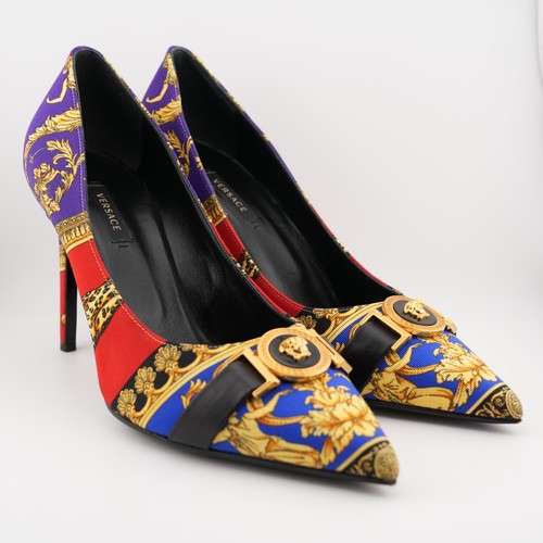Versace Pillow-talk Print Heels Pumps 95mm Women 10