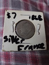 1867 A Napoleon III French Empire - 1 Franc - Low Grade     Silver Content