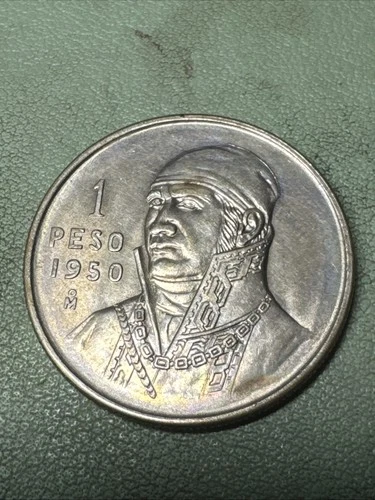Photo of a 1950 Mexico Un Peso Silver from an eBay listing that sold on Jul 20, 2026