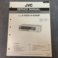 JVC A-K300  A-K300B Service Manual Original w/Schematics, Diagrams, etc 