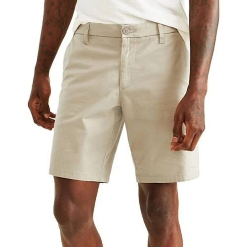 Dockers Men Ultimate Supreme Flex Stretch Solid Shorts, color porcelain Size 34