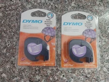 Lot of 2 - Original Dymo 16952 Label Tape, Transparent 60% Recycled, 1/2inx13ft 