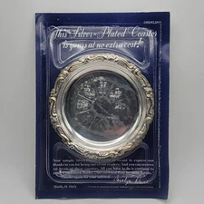 Silver-Plated 4" Coaster Vintage Reader's Digest 1988 Made in Italy Sealed
