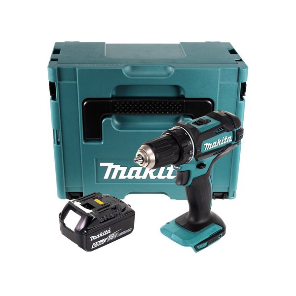 Makita Ddf 482 G1J Akku Bohrschrauber 18 V 62 Nm + 1X Akku 6,0 Ah + Makpac-image